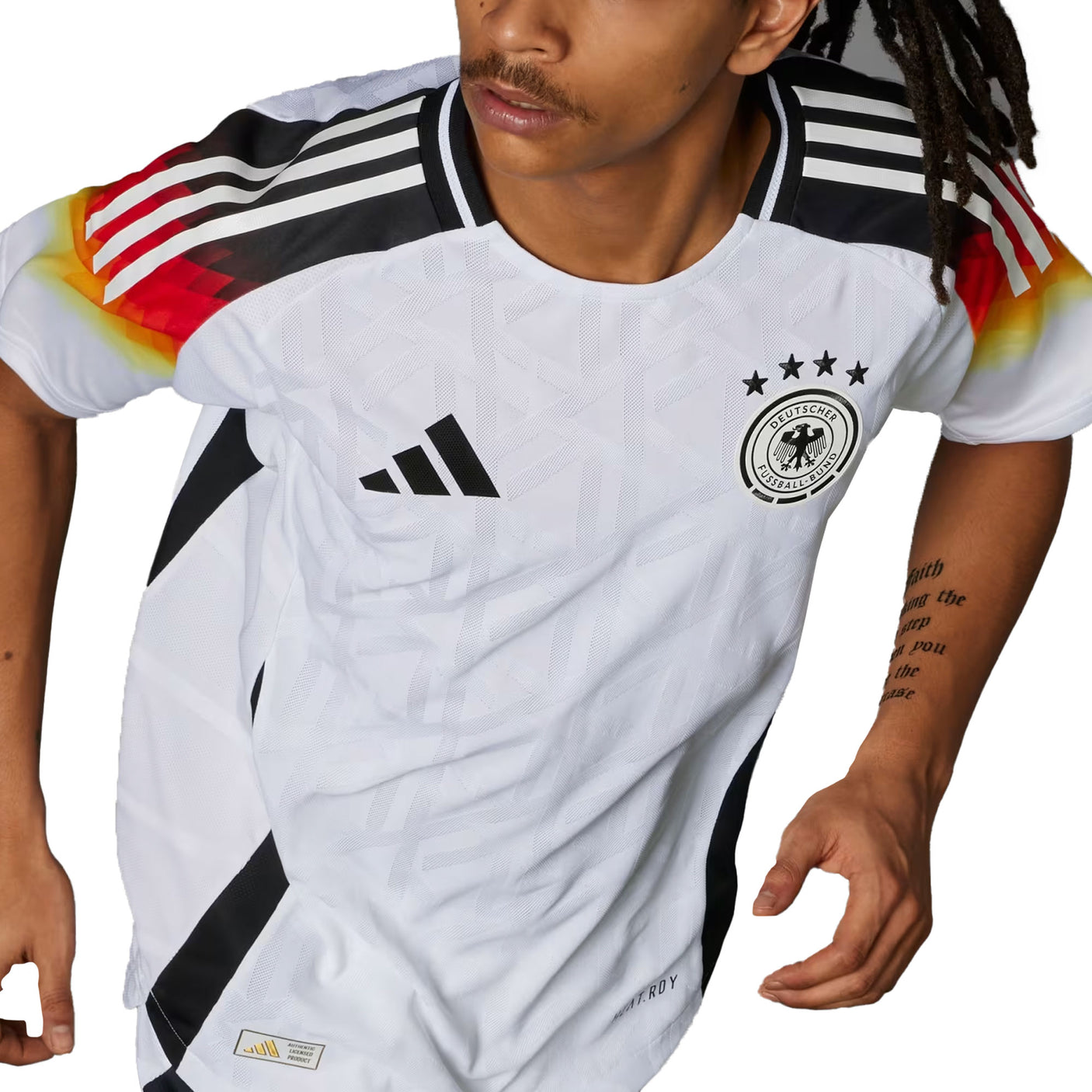 adidas Men's Germany 2024/25 Authentic Home Jersey White Crest