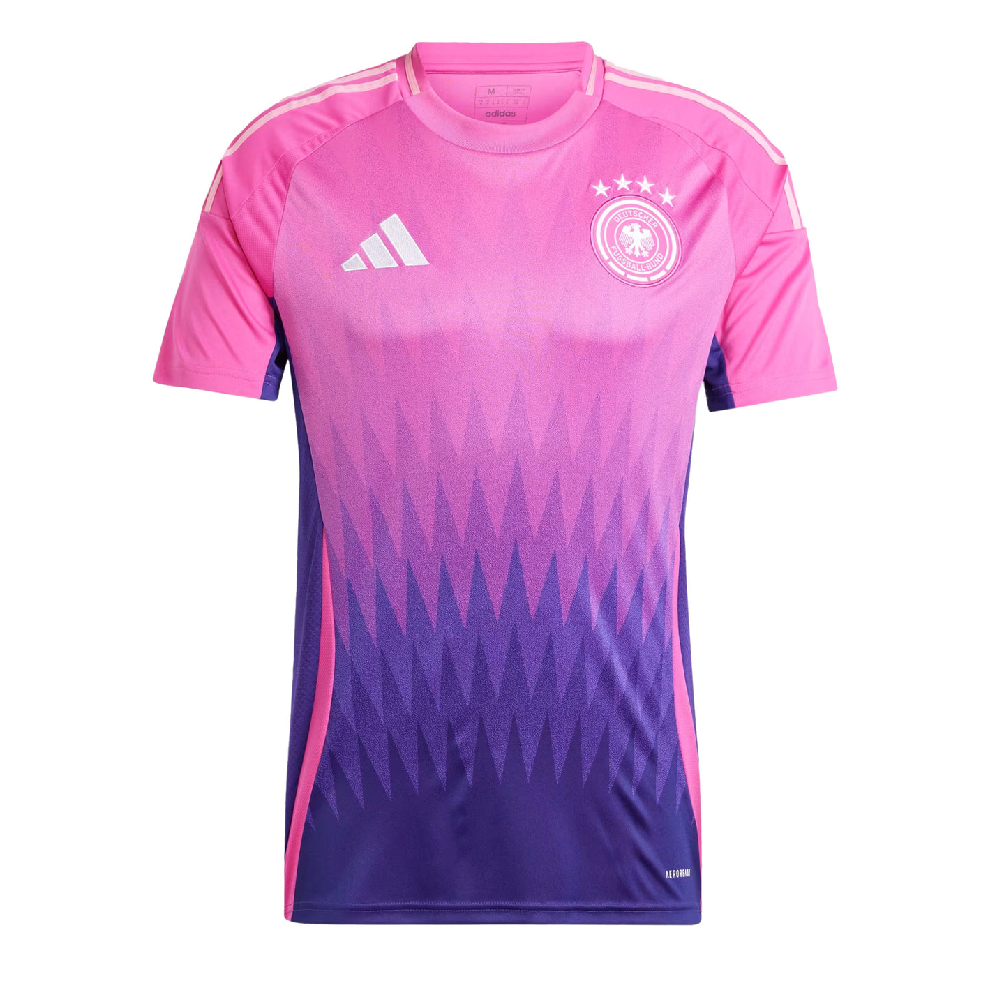 adidas Men's Germany 2024/25 Away Jersey Semi Lucid Fuchsia/Purple Front