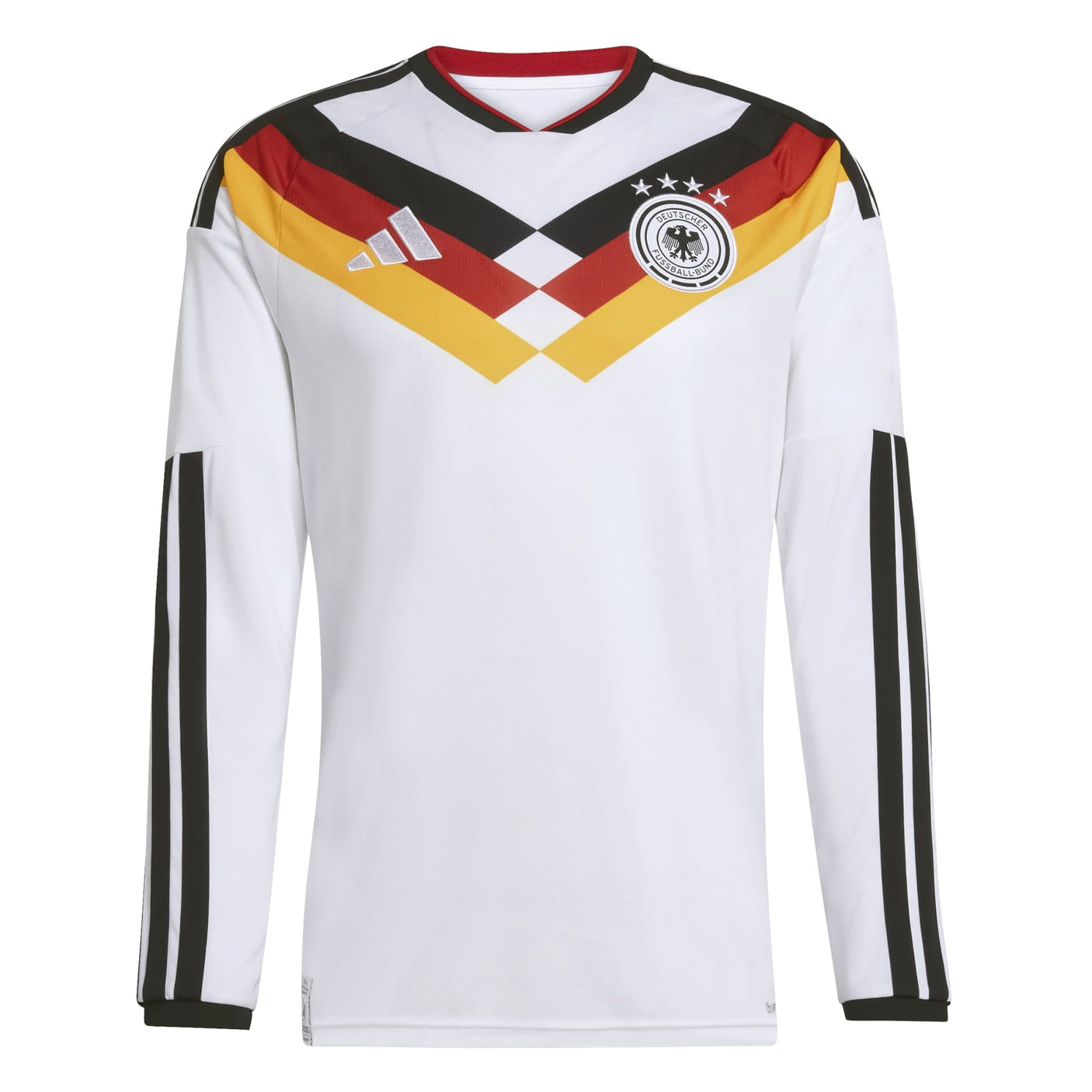 adidas Men's Germany World Cup 2026 Home Long Sleeve Jersey White