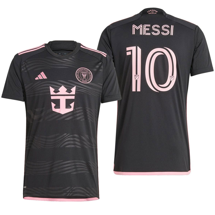 adidas Men's Inter Miami 2024/25 Away Jersey w/ Messi #10 Printing Both