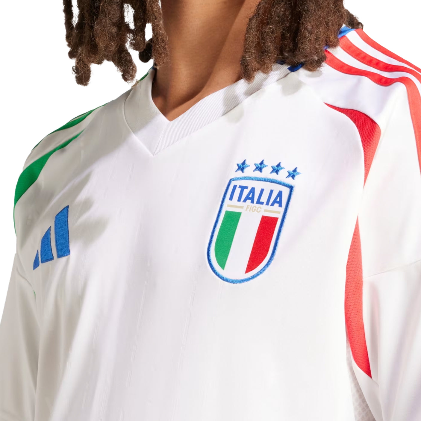 adidas Men's Italy 2024/25 Away Jersey White Crest