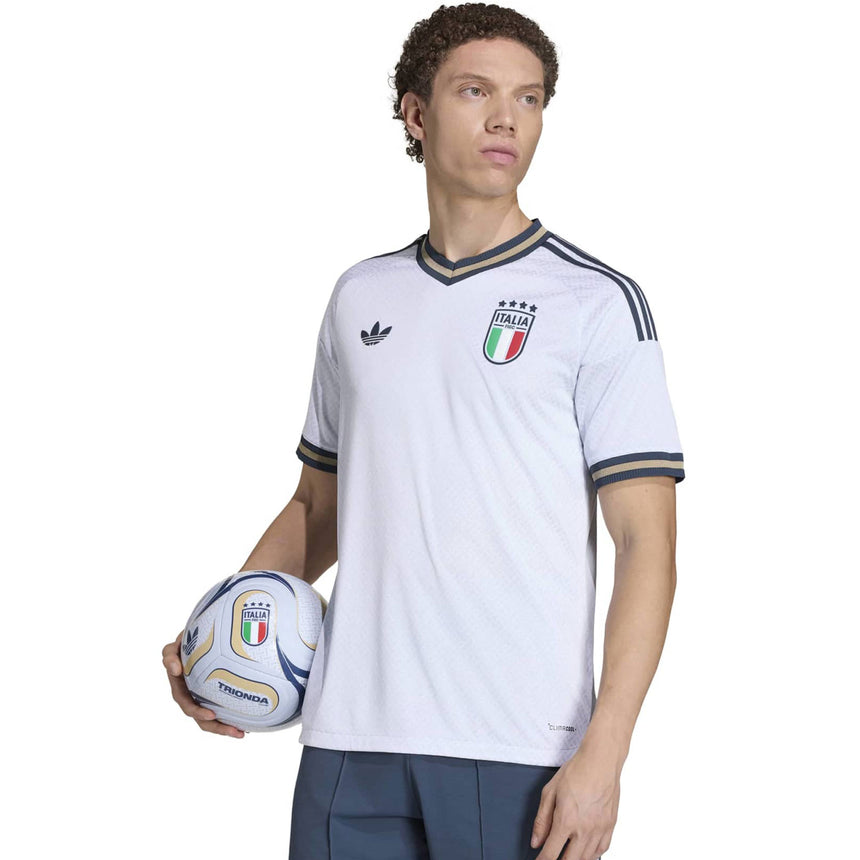 adidas Men's Italy World Cup 2026 Authentic Away Jersey Crest Model