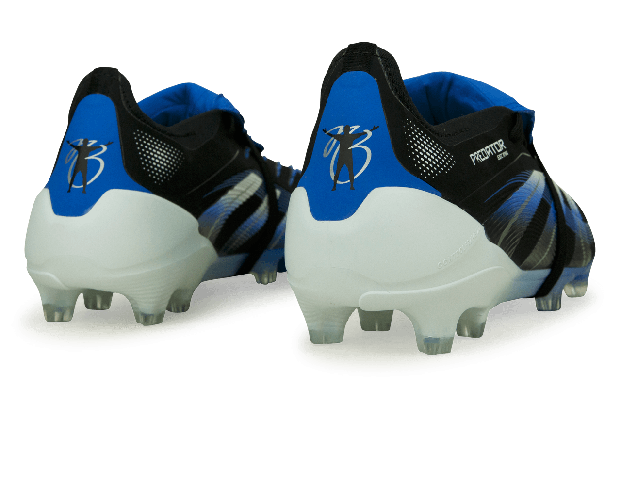 adidas Men's Jude Bellingham Predator Elite Foldover Tongue FG Black/Blue Rear