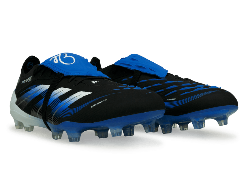 adidas Men's Jude Bellingham Predator Elite Foldover Tongue FG Black/Blue Together