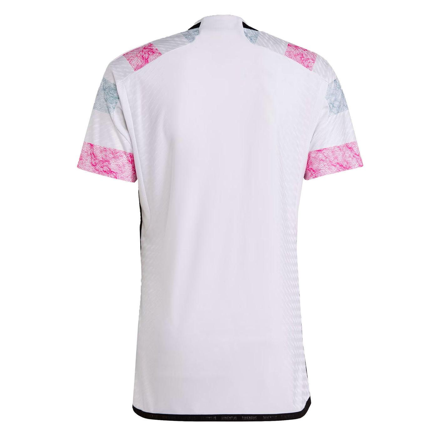 adidas Men's Juventus 2023/24 Authentic Away Jersey White/Black Back
