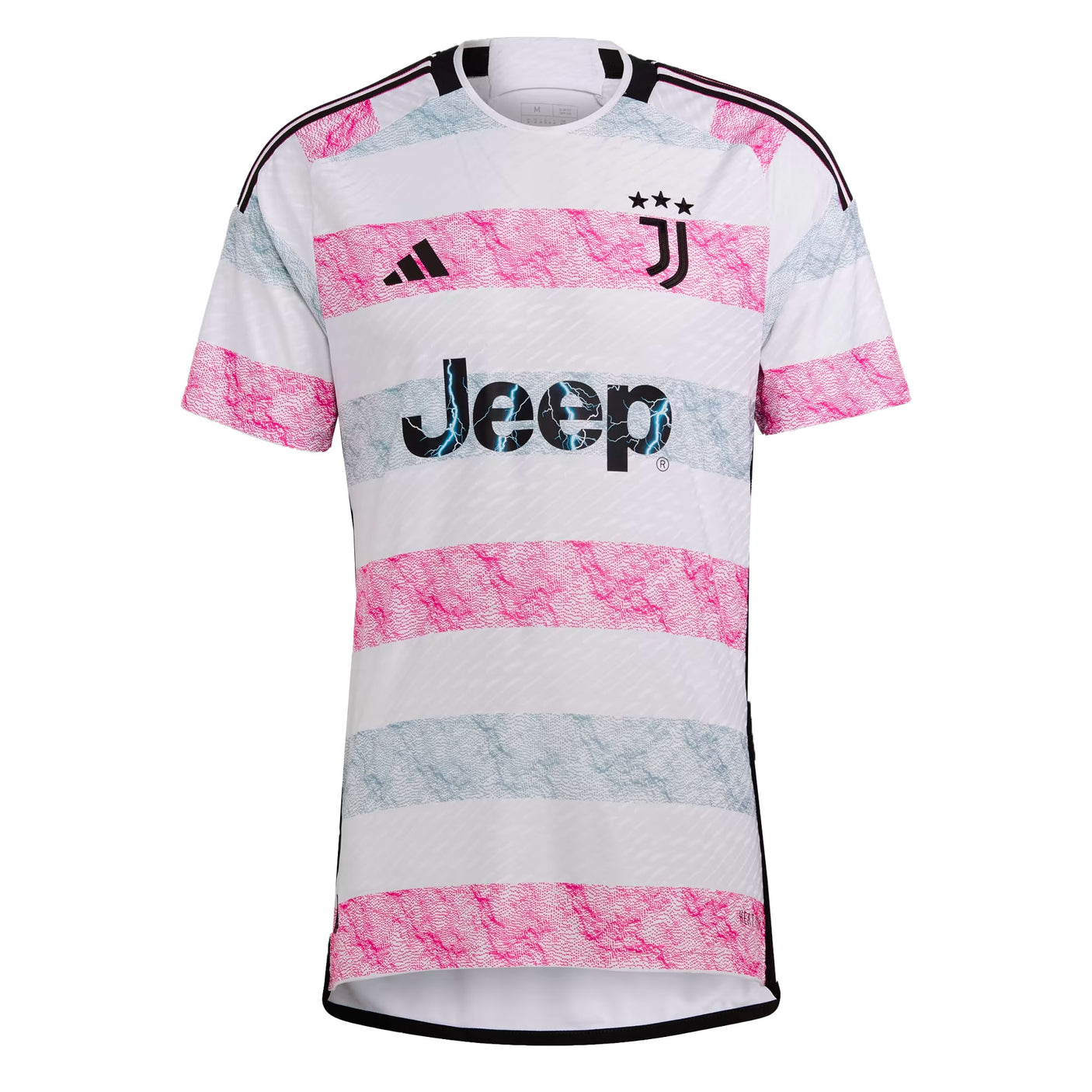adidas Men's Juventus 2023/24 Authentic Away Jersey White/Black Front