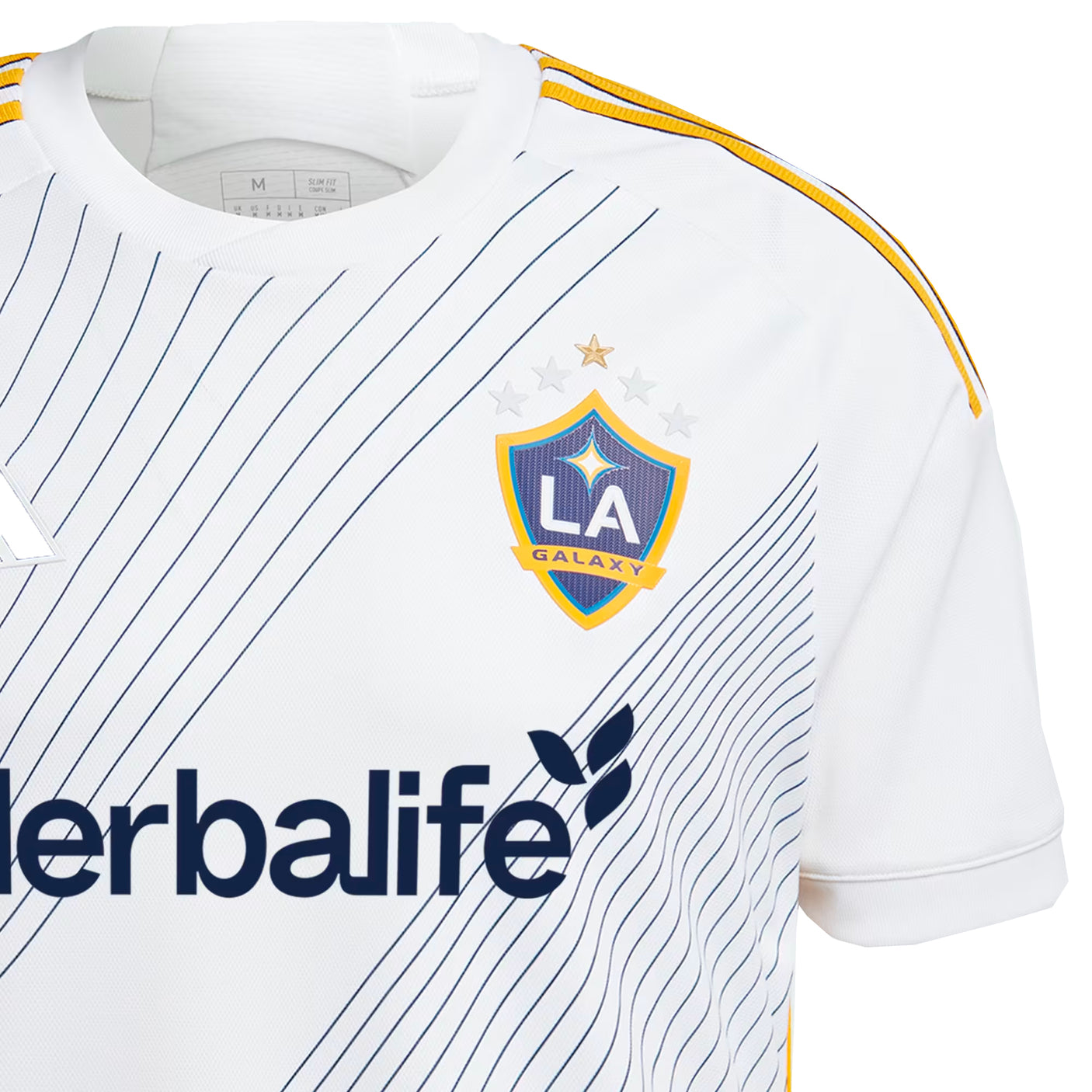 adidas Men's LA Galaxy 2024/25 Authentic Home Jersey White/Blue Crest