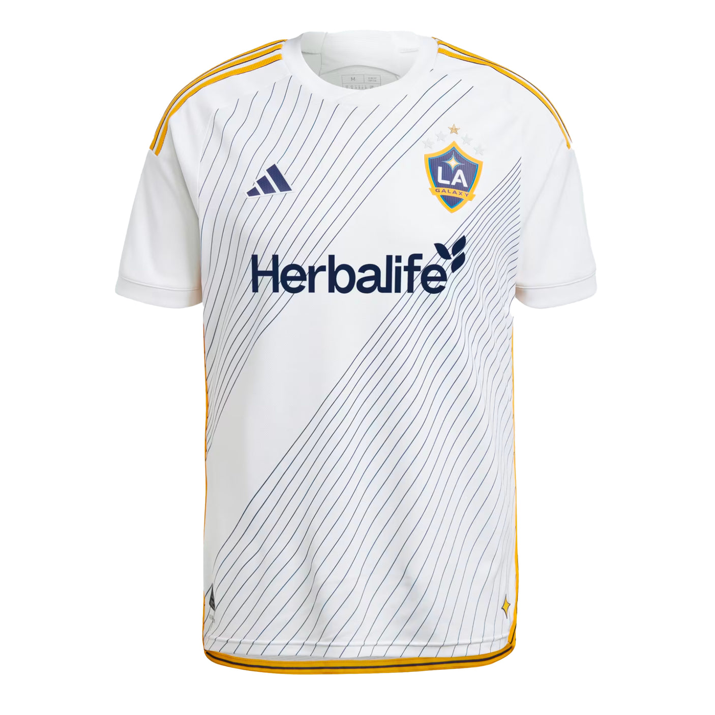 adidas Men's LA Galaxy 2024/25 Authentic Home Jersey White/Blue Front