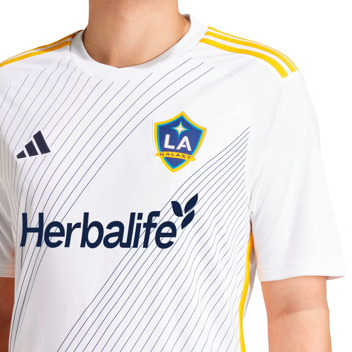 adidas Men's LA Galaxy 2024/25 Home Jersey White/Blue Crest