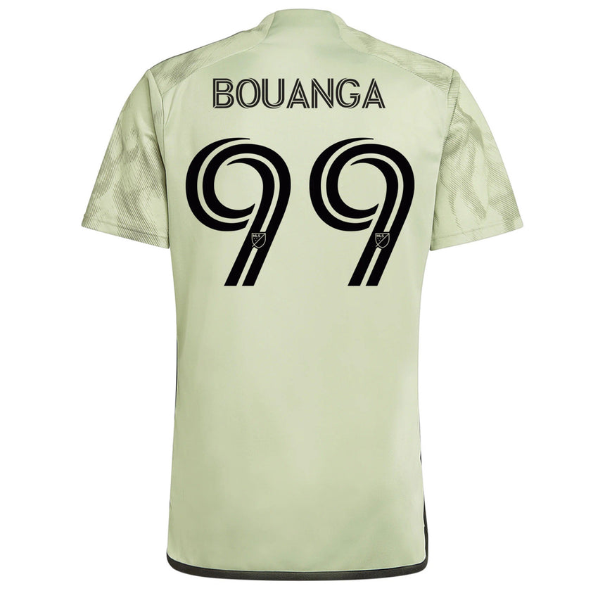 adidas Men's LAFC 2023/24 Authentic Away Jersey w/ Bouanga #99 Printing Back