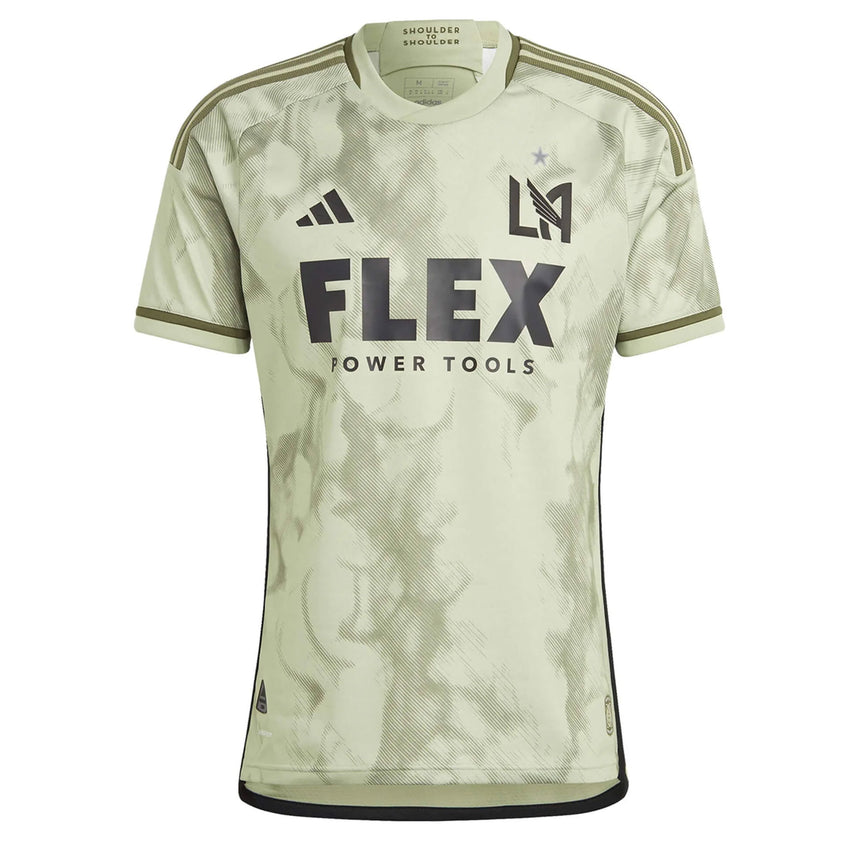 adidas Men's LAFC 2023/24 Authentic Away Jersey w/ Bouanga #99 Printing Front