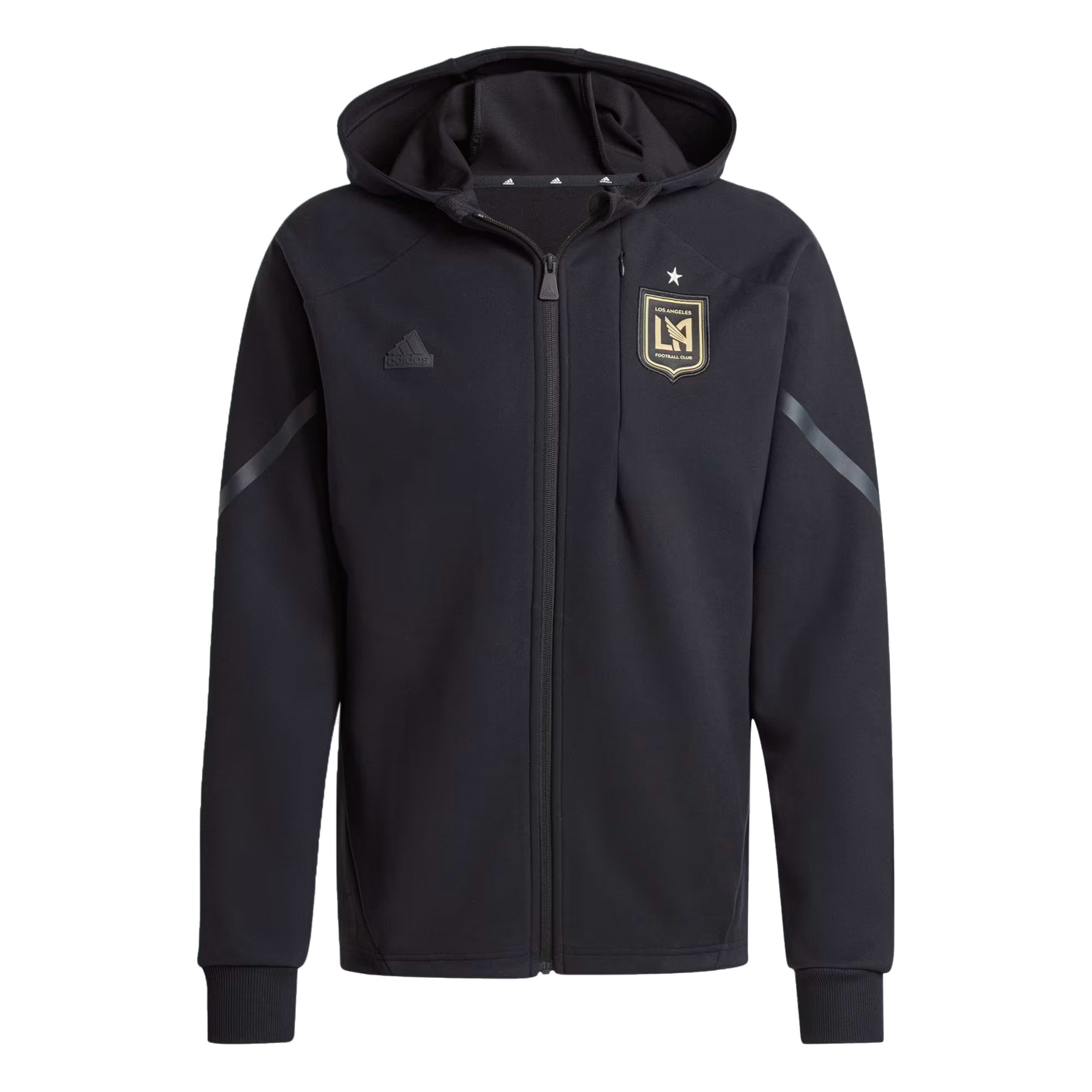 adidas Men's LAFC 2024 GameDay Anthem Jacket Black Front