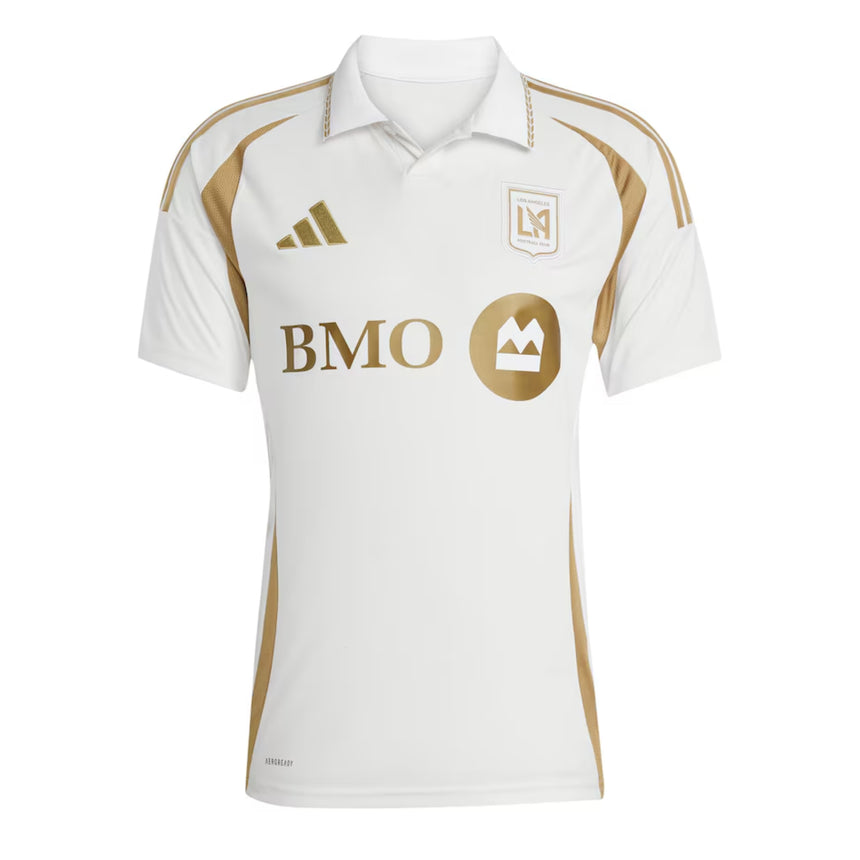 adidas Men's LAFC 2025/26 Away Jersey White/Gold Front
