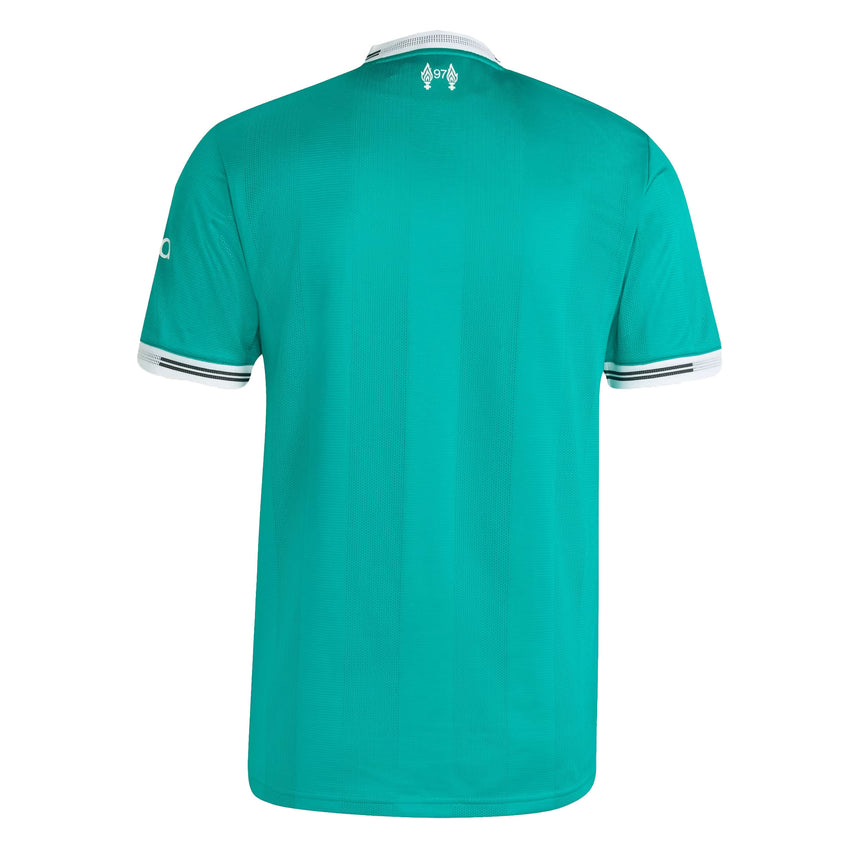 adidas Men's Liverpool 2025/26 Authentic Third Jersey Green/White Back