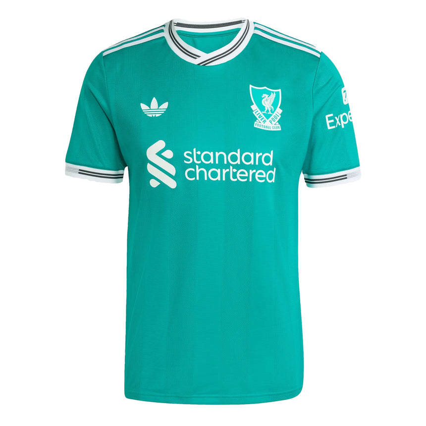 adidas Men's Liverpool 2025/26 Authentic Third Jersey Green/White Front
