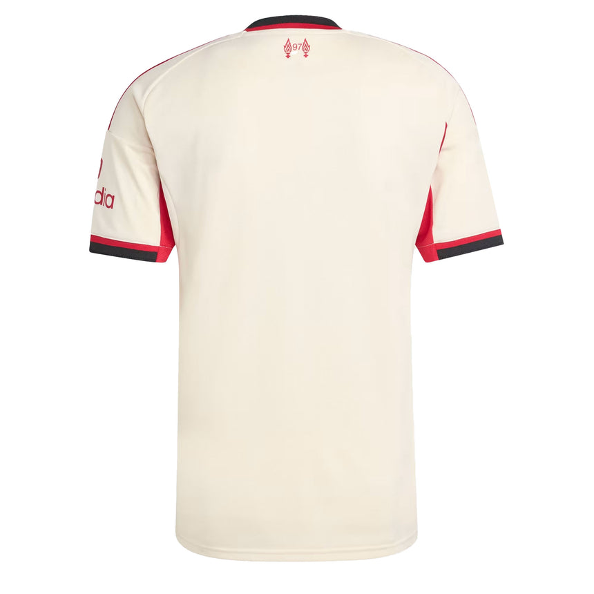adidas Men's Liverpool 2025/26 Away Jersey Wonder White Back