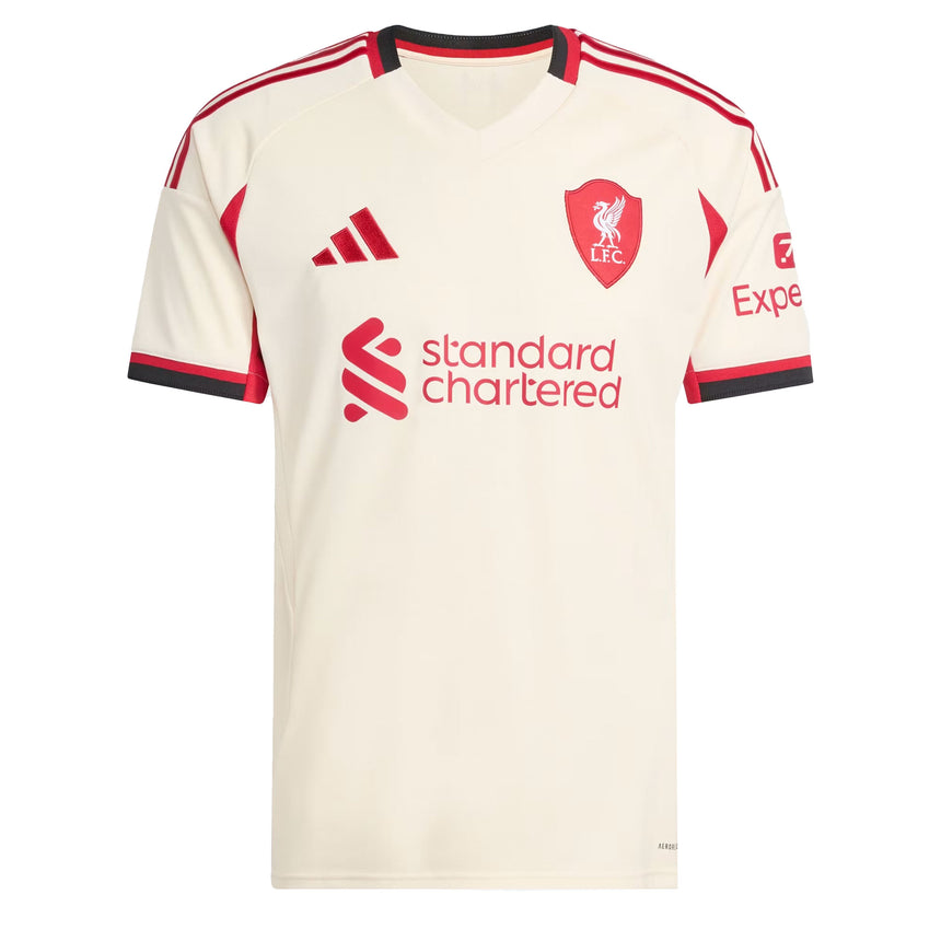 adidas Men's Liverpool 2025/26 Away Jersey Wonder White Front