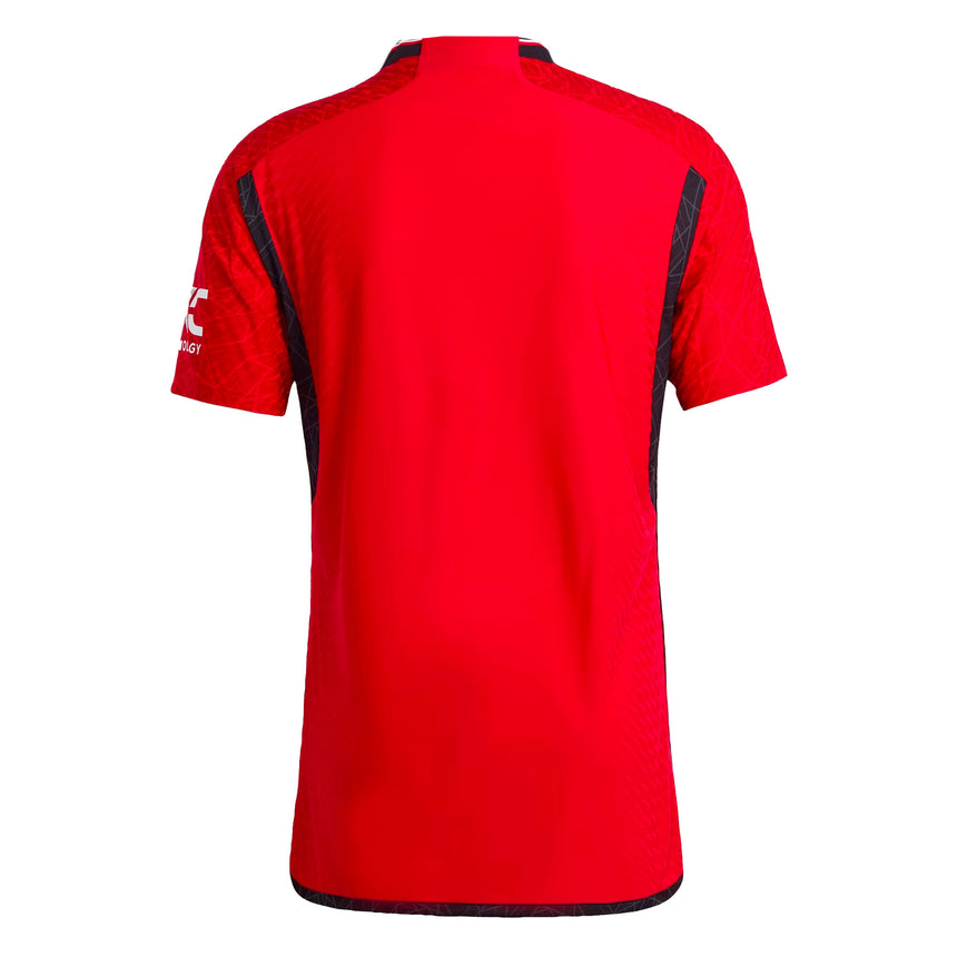 adidas Men's Manchester United 2023/24 Authentic Home Jersey Red Back