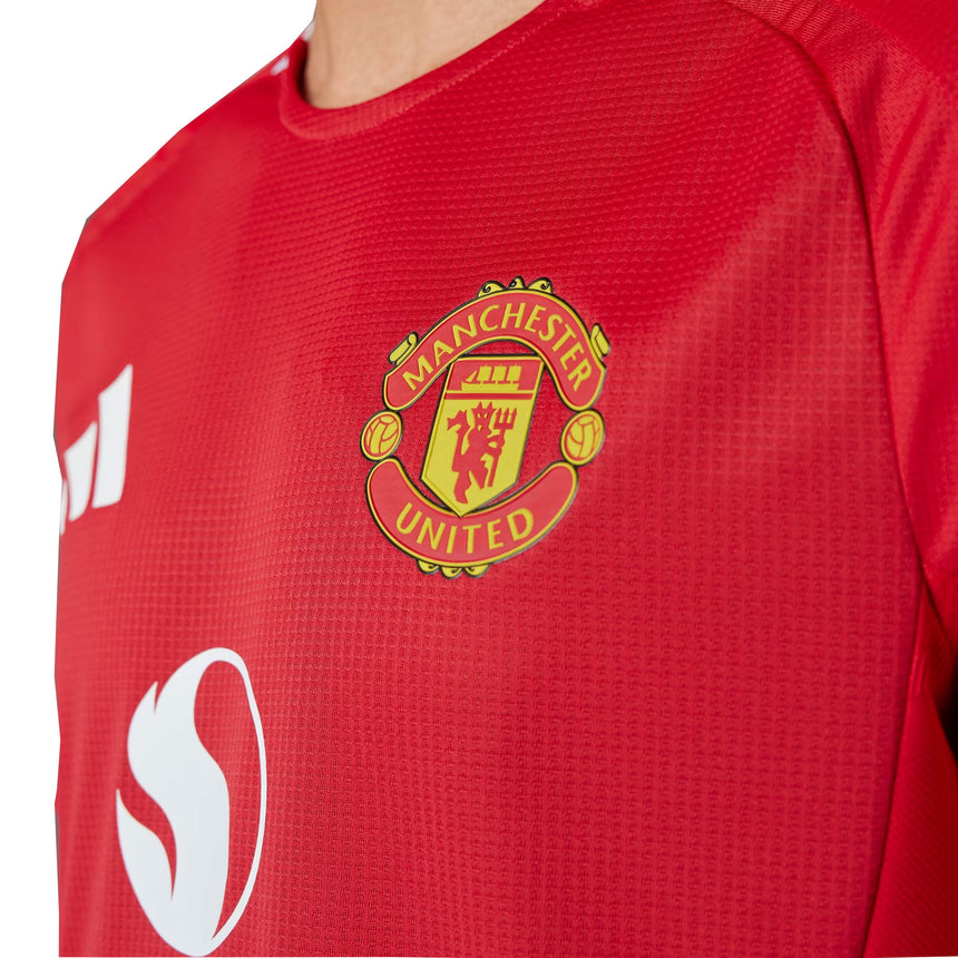 adidas Men's Manchester United 2024/25 Authentic Home Jersey Red/White Crest