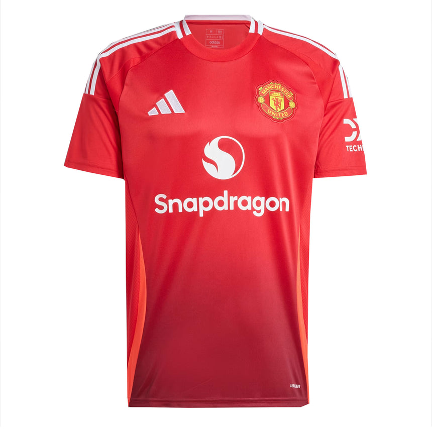 adidas Men's Manchester United 2024/25 Home Jersey Red/White Front