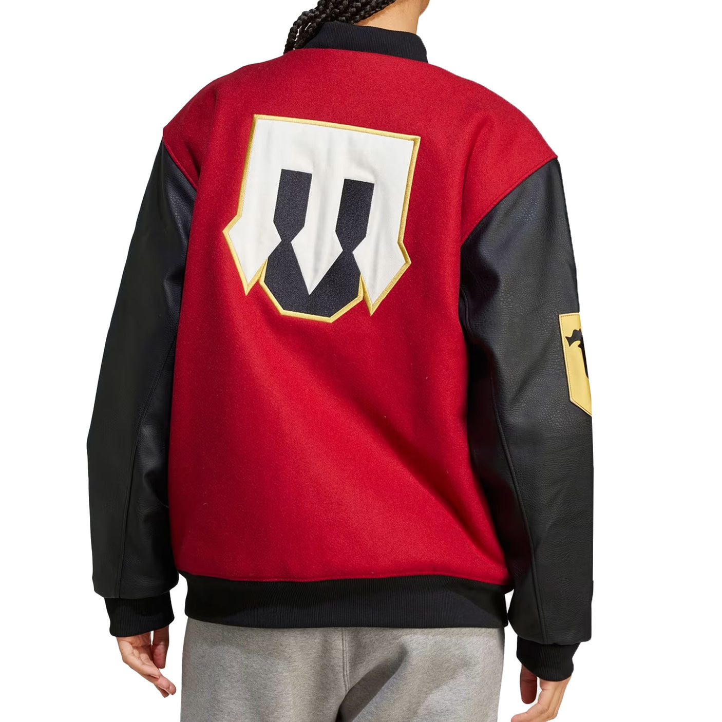 adidas Men's Manchester United 2024/25 VRCT Jacket Red/Black Back