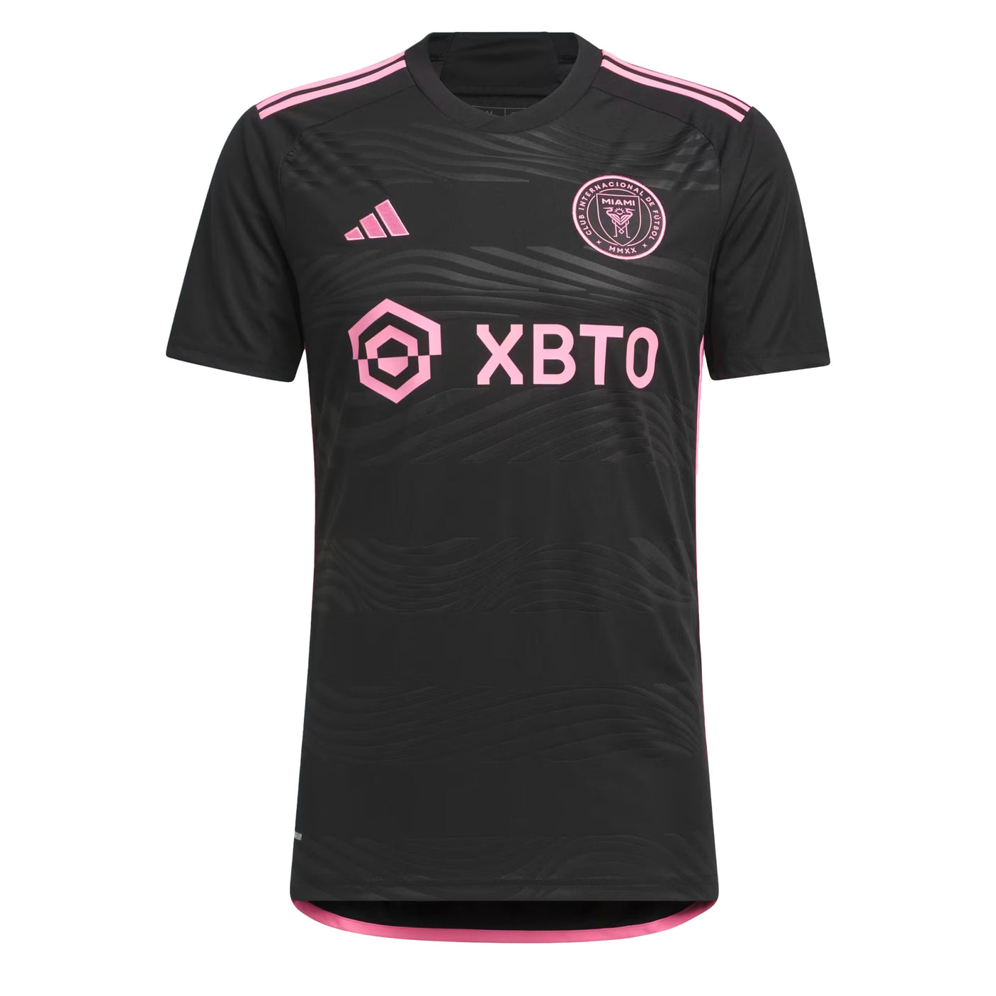 adidas Men's Messi #10 Inter Miami 2023/24 Away Jersey Black/Pink Front