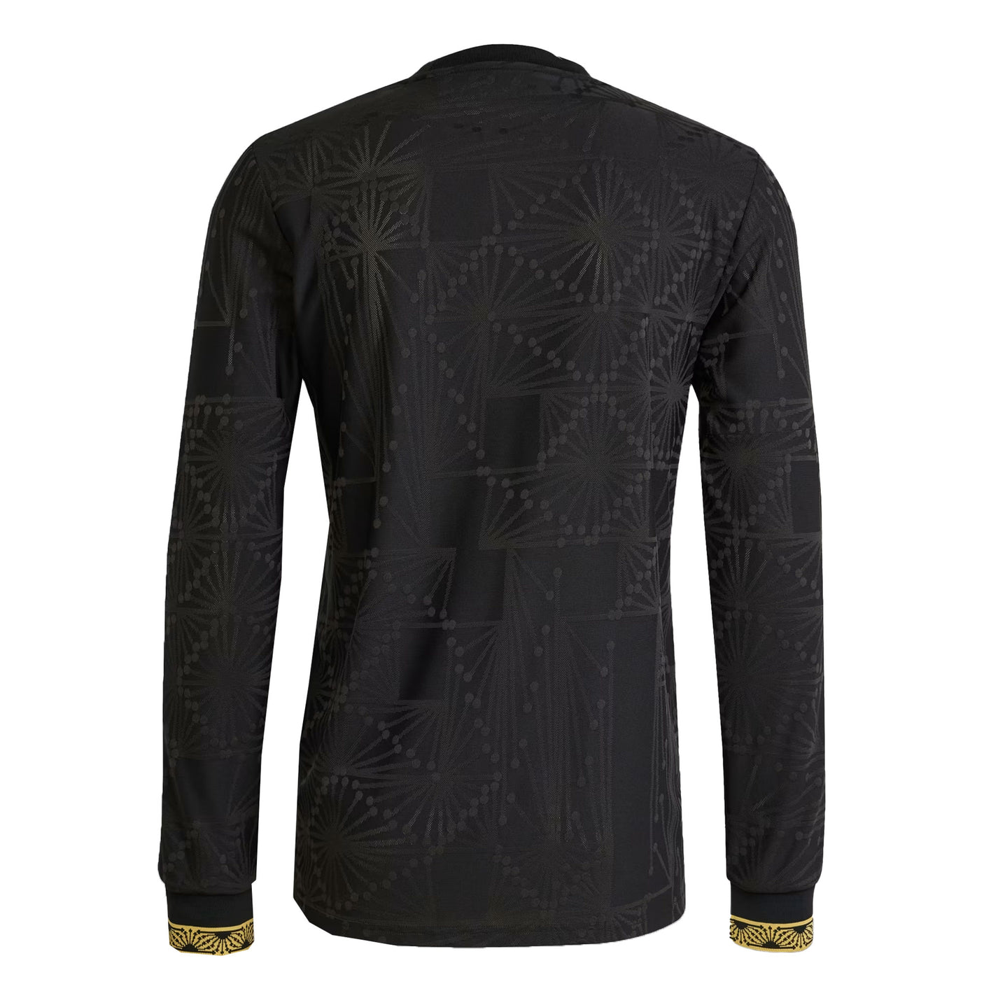adidas Men's Mexico 2025/26 Gold Long Sleeve Jersey Black/Gold Back