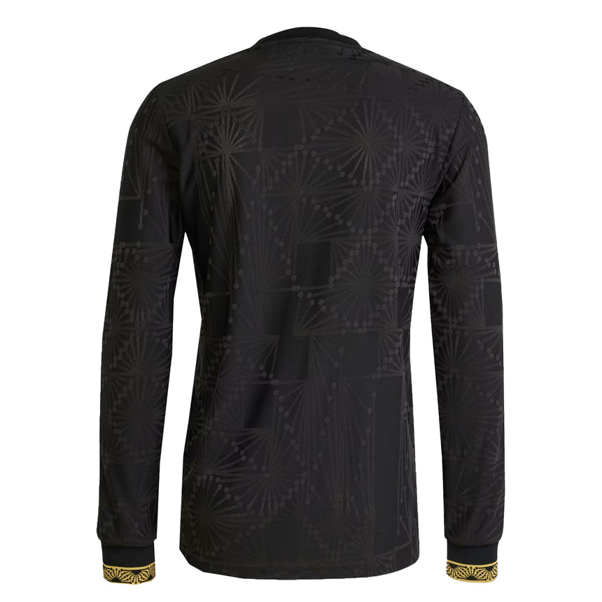 adidas Men's Mexico 2025/26 Gold Long Sleeve Jersey Black/Gold Back