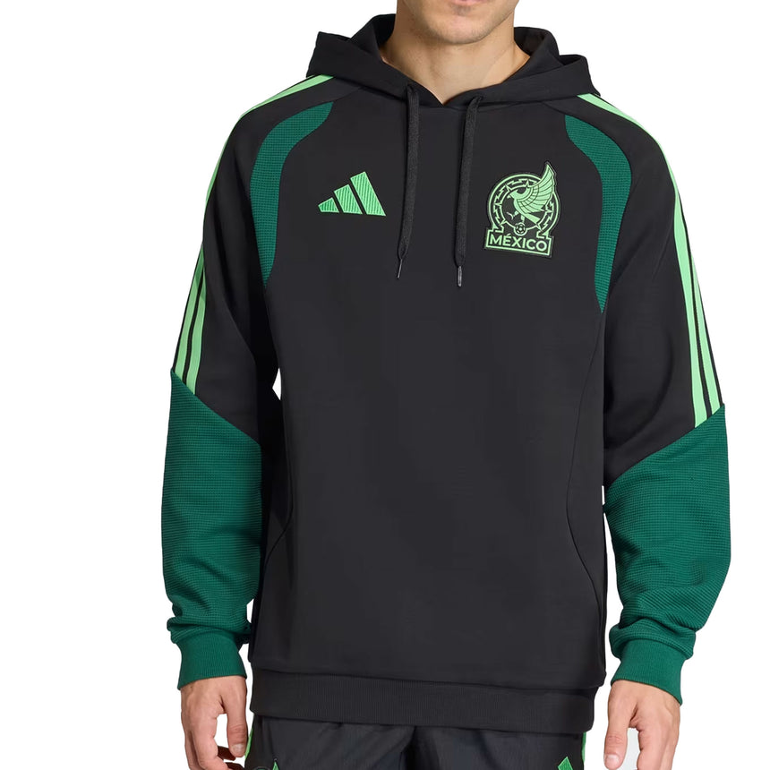 adidas Men's Mexico 26 Tiro Hoodie Black/Green Front