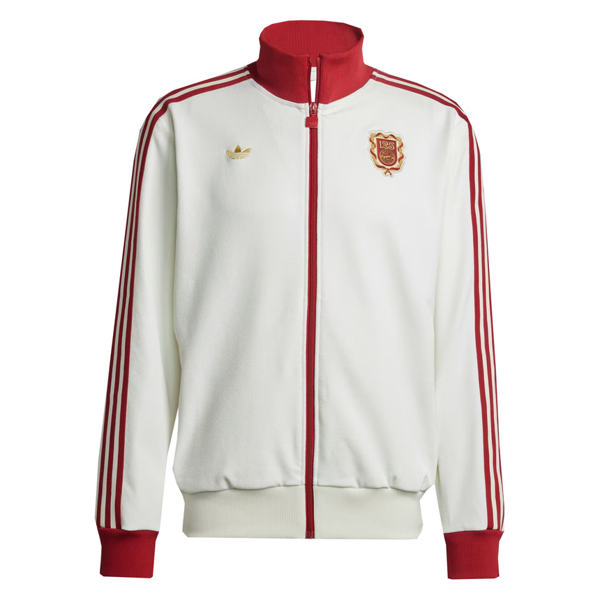 adidas Men's Originals FC Bayern Munich 2025/26 Full-Zip Track Jacket White Front