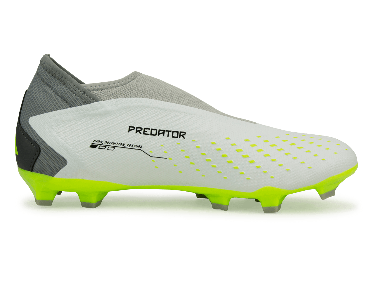 adidas Men's Predator Accuracy.3 LL FG White/Lucid Lemon Side