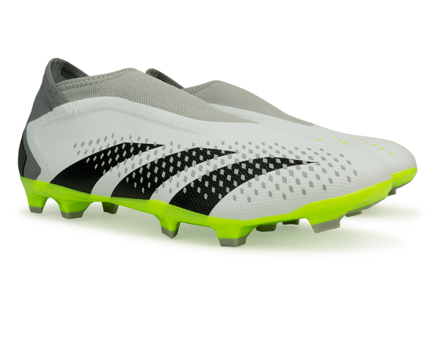 adidas Men's Predator Accuracy.3 LL FG White/Lucid Lemon Together