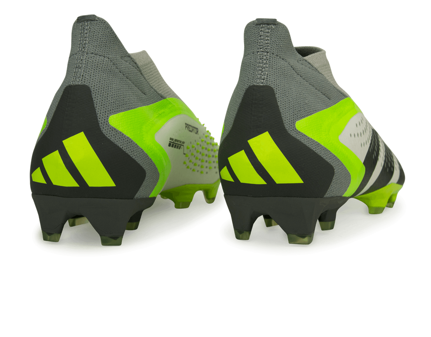 adidas Men's Predator Accuracy+ FG White/Lucid Lemon Rear