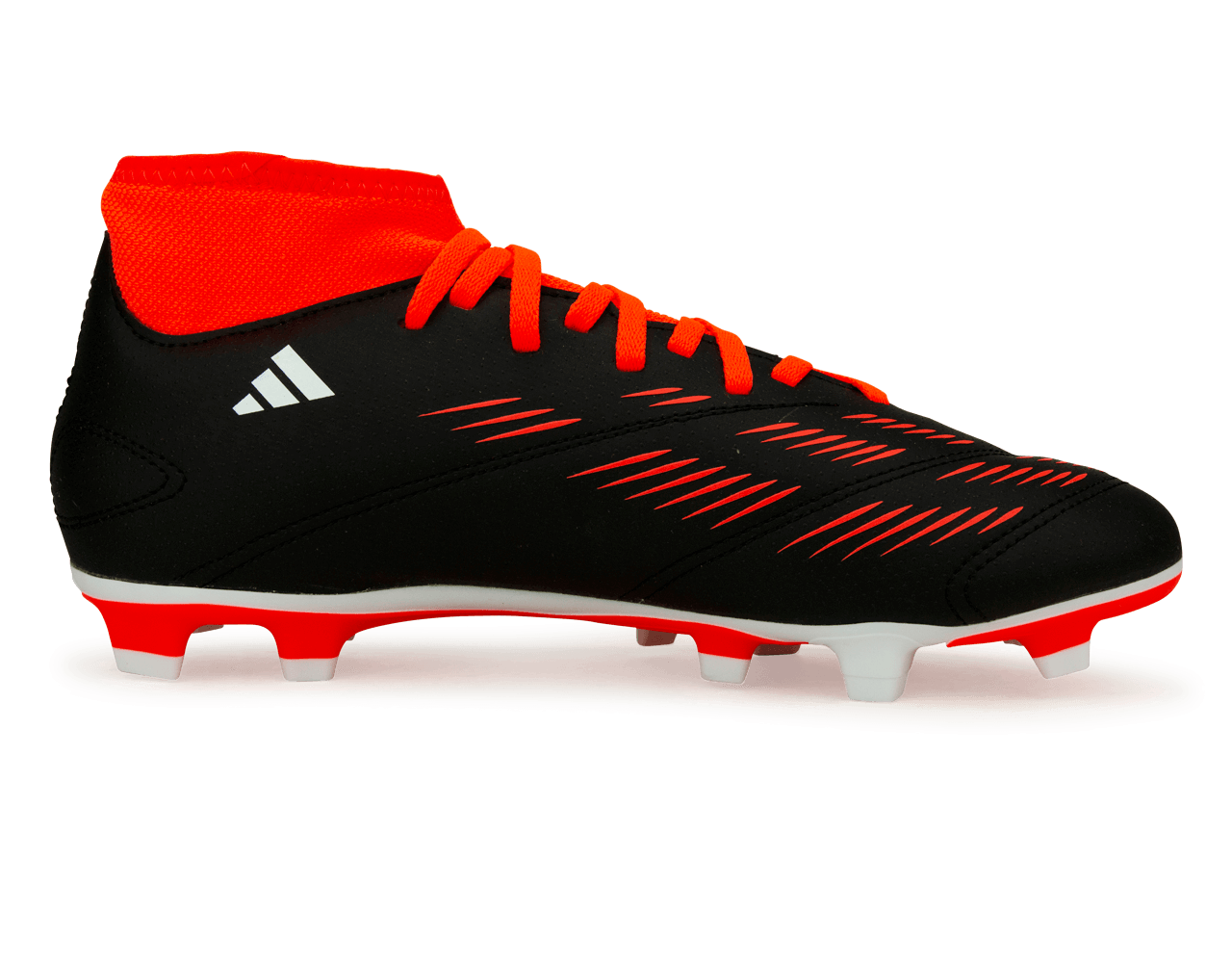 adidas Men's Predator Club S FxG Black/Orange Side