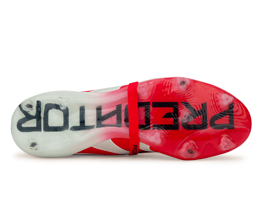 adidas Men's Predator Elite FG Red/White/Black Sole