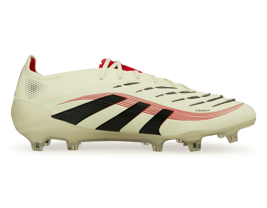adidas Men's Predator Elite FG Off White/Core Black Side