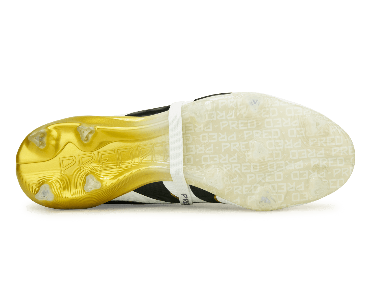adidas Men's Predator Elite Foldover Tongue FG White/Black/Gold Sole