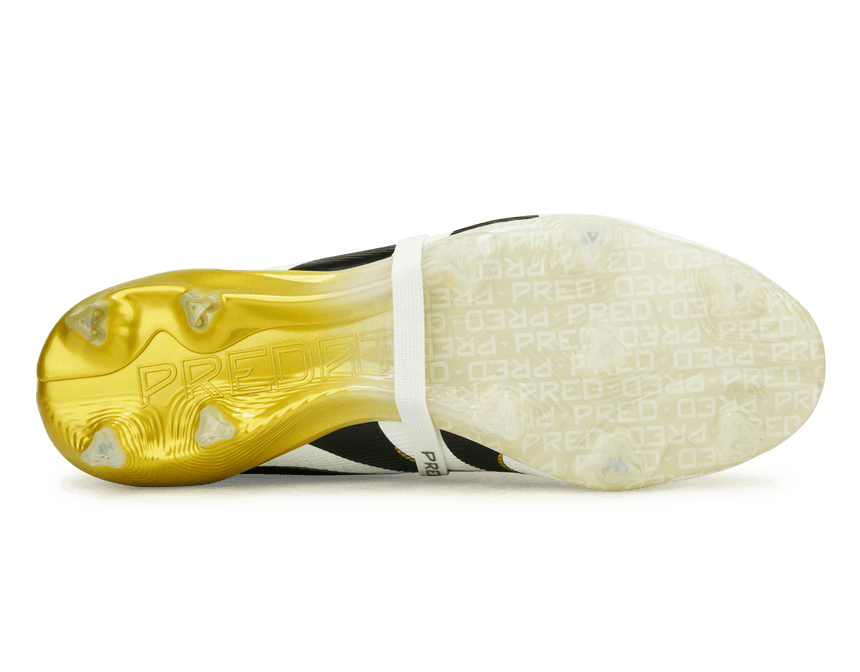 adidas Men's Predator Elite Foldover Tongue FG White/Black/Gold Sole