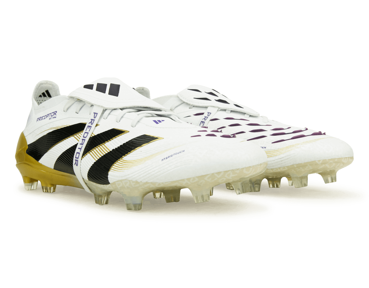 adidas Men's Predator Elite Foldover Tongue FG White/Black/Gold Together