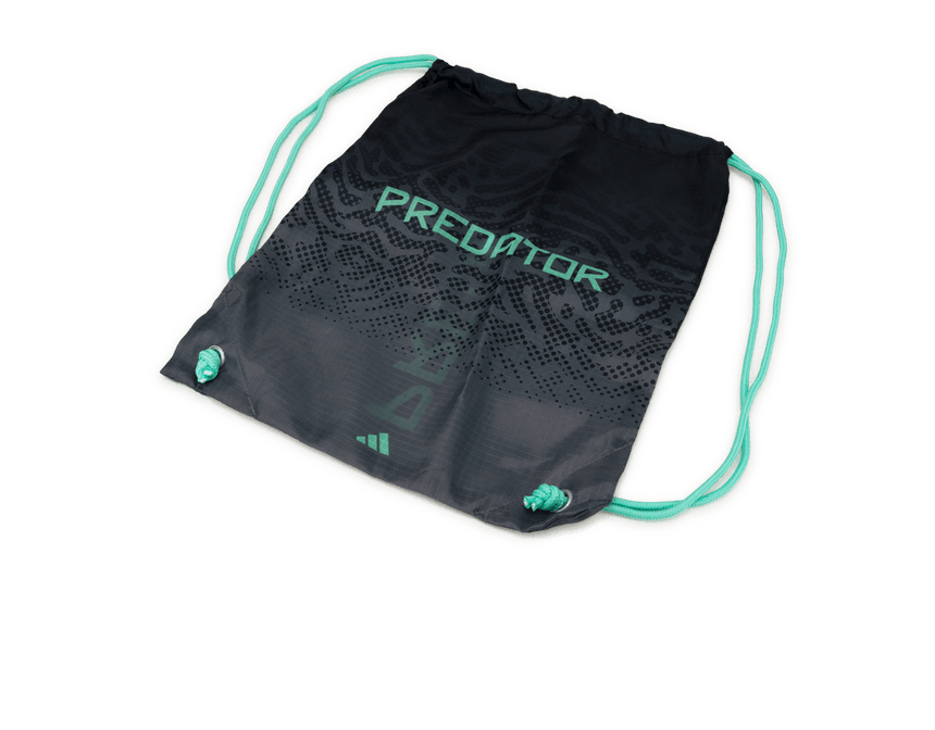adidas Men's Predator Elite Fold-Over Tongue FG Black/Mint Shoe Bag
