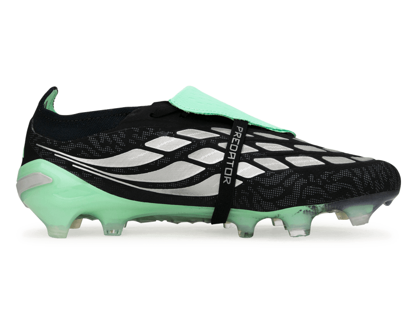 adidas Men's Predator Elite Fold-Over Tongue FG Black/Mint Side