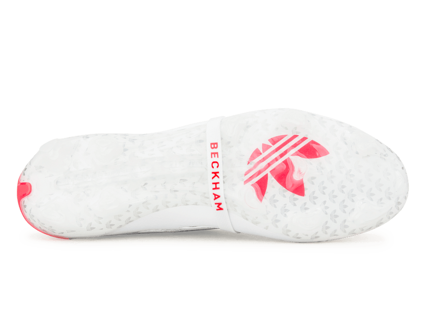 adidas Men's Predator Elite Fold-Over Tongue David Beckham FG White/Silver Bottom