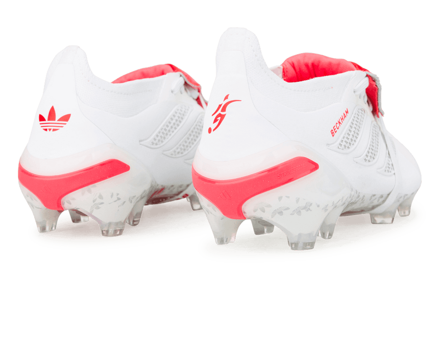 adidas Men's Predator Elite Fold-Over Tongue David Beckham FG White/Silver Heel
