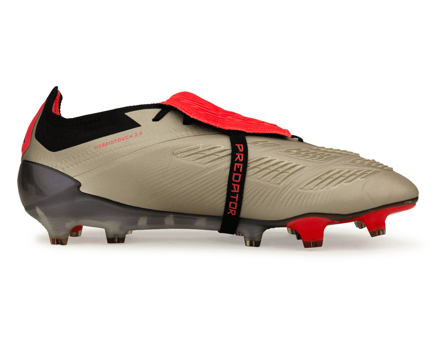 adidas Men's Predator Elite Foldover Tongue FG Black/Carbon Side