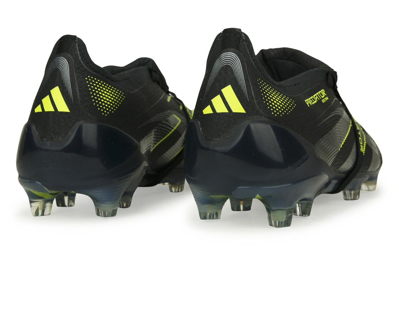 adidas Men's Predator Elite Foldover Tongue FG Black/Green Rear