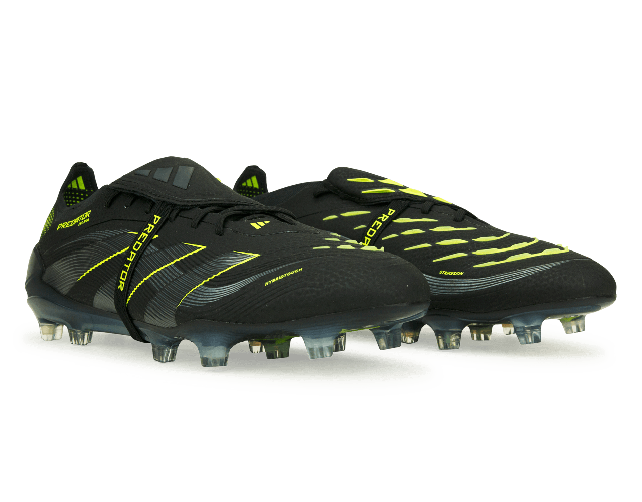 adidas Men's Predator Elite Foldover Tongue FG Black/Green Together
