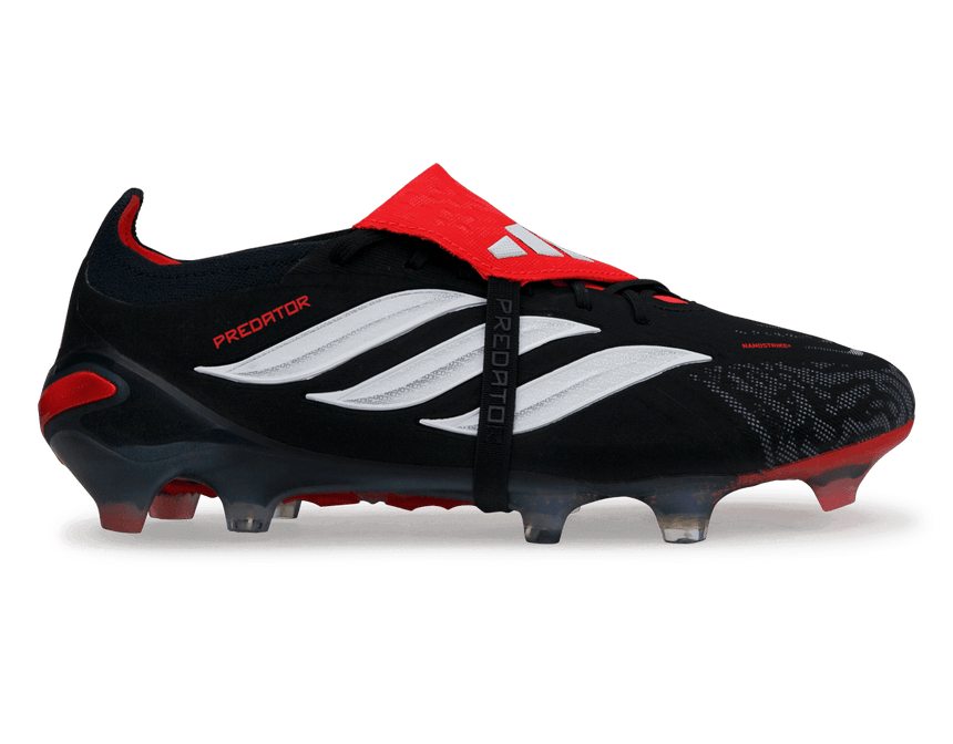 adidas Men's Predator Elite Foldover Tongue FG Black/White/Red