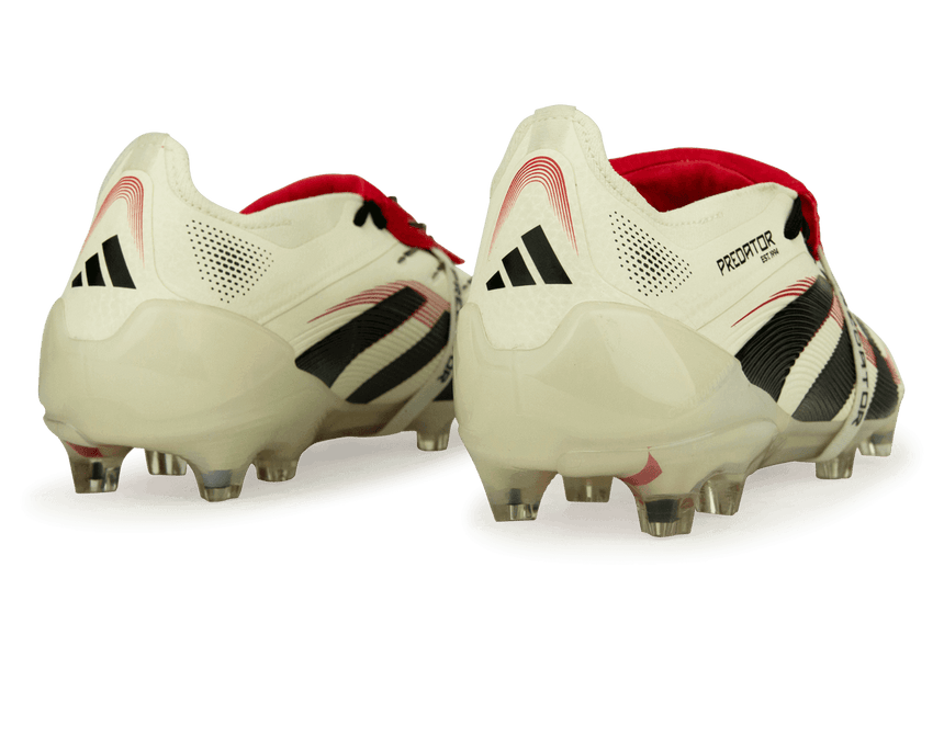 adidas Men's Predator Elite Foldover Tongue FG Off White/Core Black Rear
