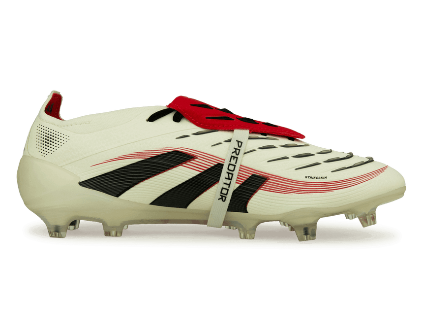 adidas Men's Predator Elite Foldover Tongue FG Off White/Core Black Side