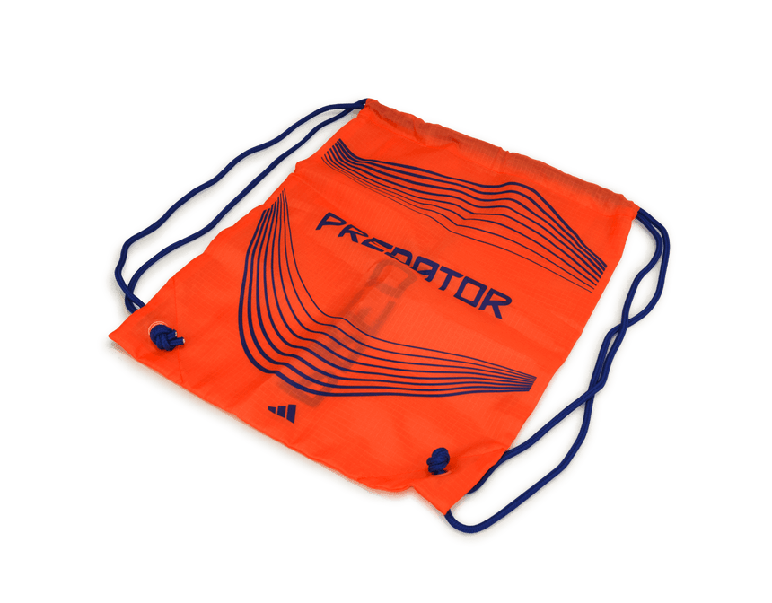 adidas Men's Predator Elite Foldover Tongue FG Orange/Lucid Blue Shoe Bag